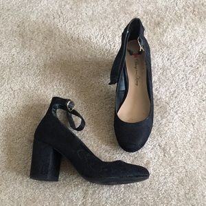 Ankle Strap Black Lace Heels 🔥BUY2GET1FREE🔥